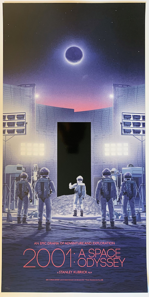 2001: A Space Odyssey Screen Print Poster Mondo Ghostco Matthew Woodson