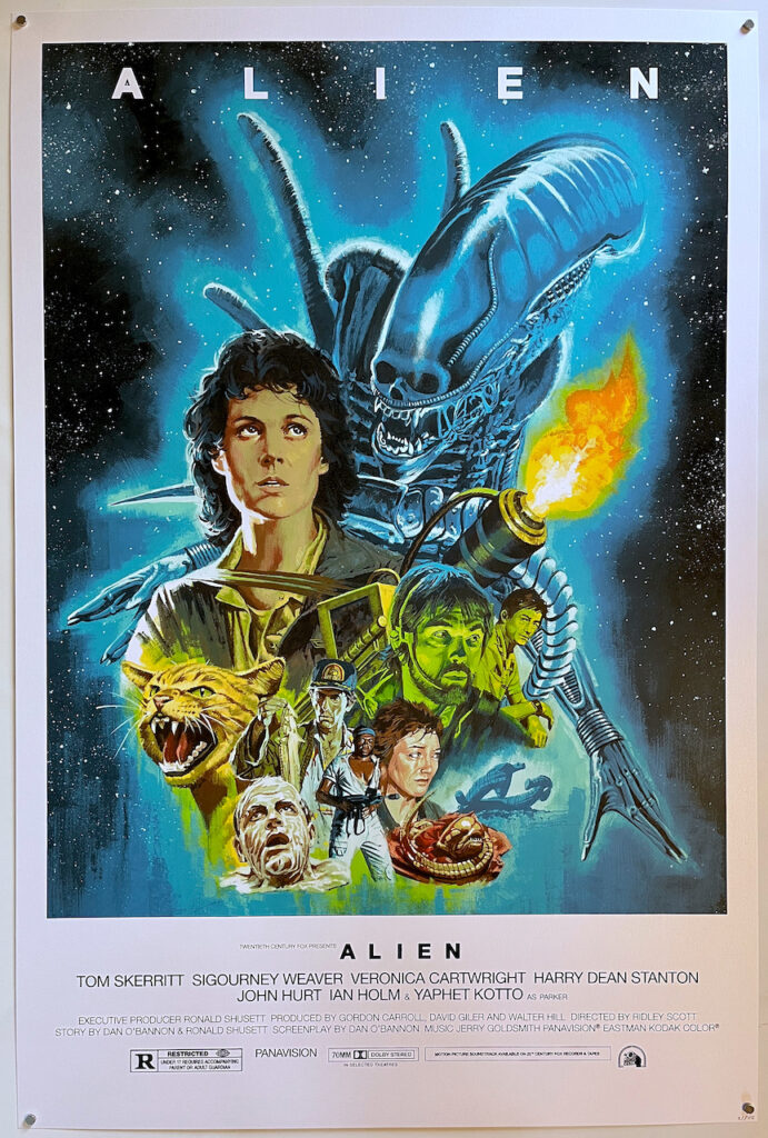 Alien Screen Print Poster Paul Mann