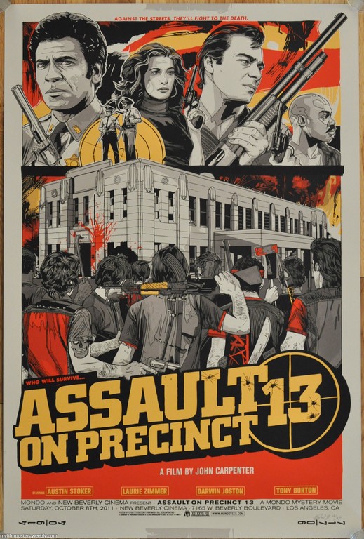 Assault on Precinct 13 Screen Print Poster Mondo Tyler Stout