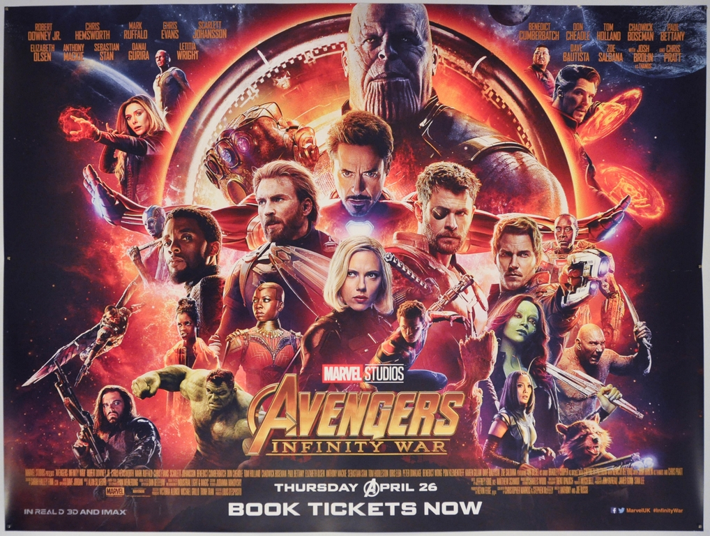Avengers: Infinity War UK Quad Poster