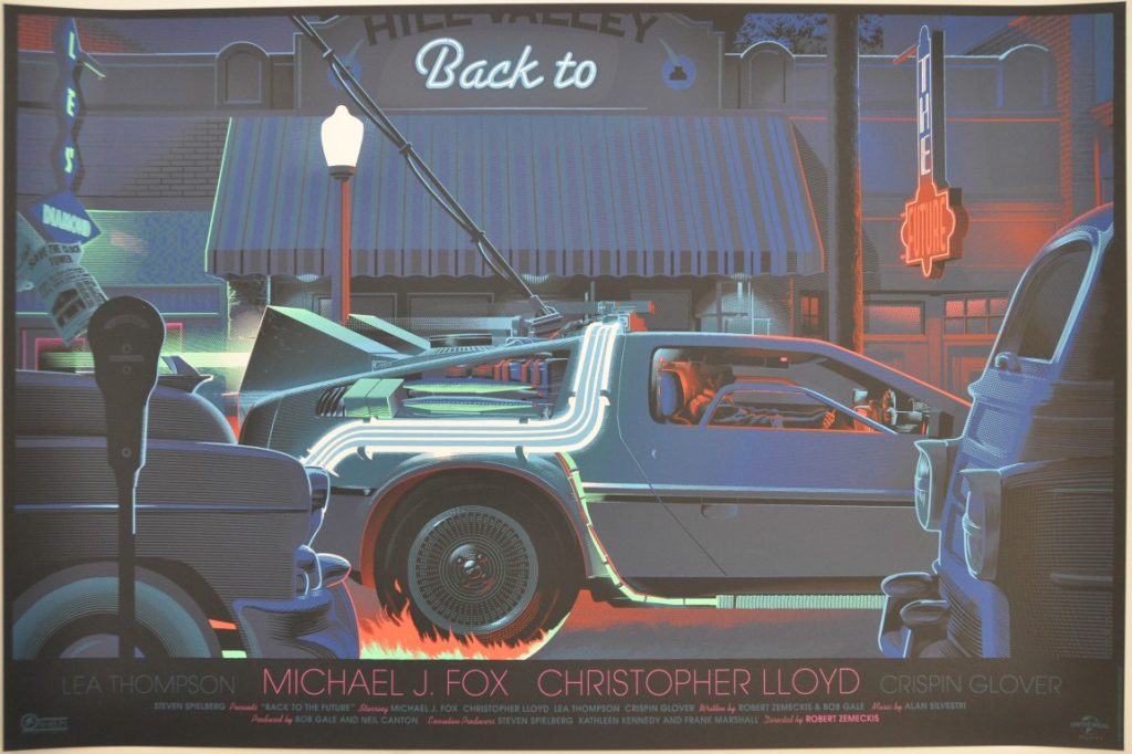 Back to the Future Screen Print Poster Mondo Laurent Durieux