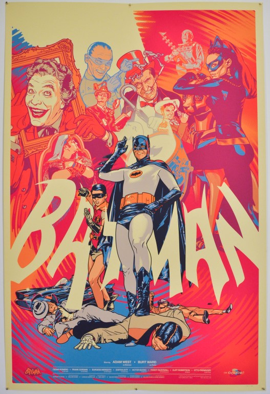 Batman 1966 Screen Print Poster Mondo Martin Ansin
