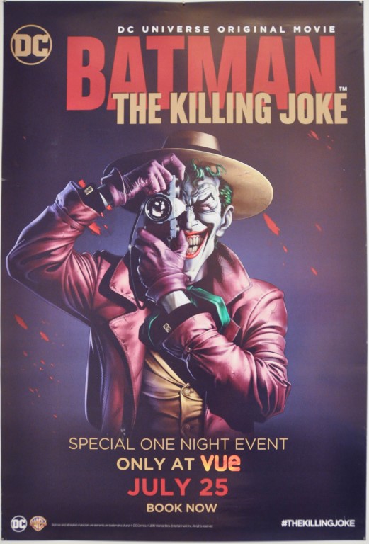 Batman The Killing Joke UK One Sheet Poster Brian Bolland