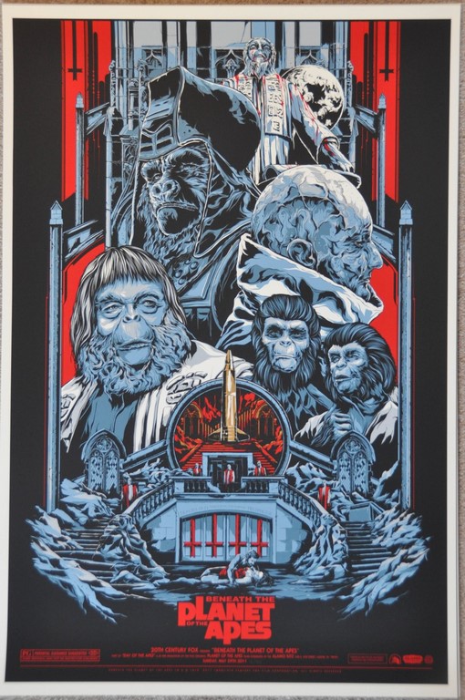Beneath the Planet of the Apes Screen Print Poster