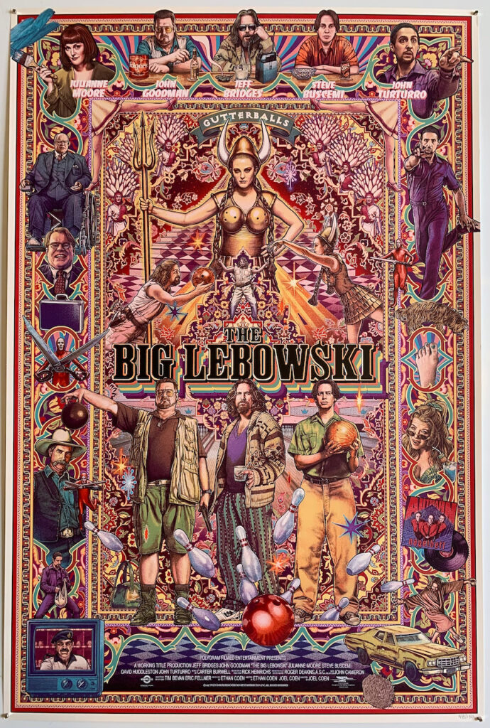 Big Lebowski, The Screen Print Poster Ise Ananphada