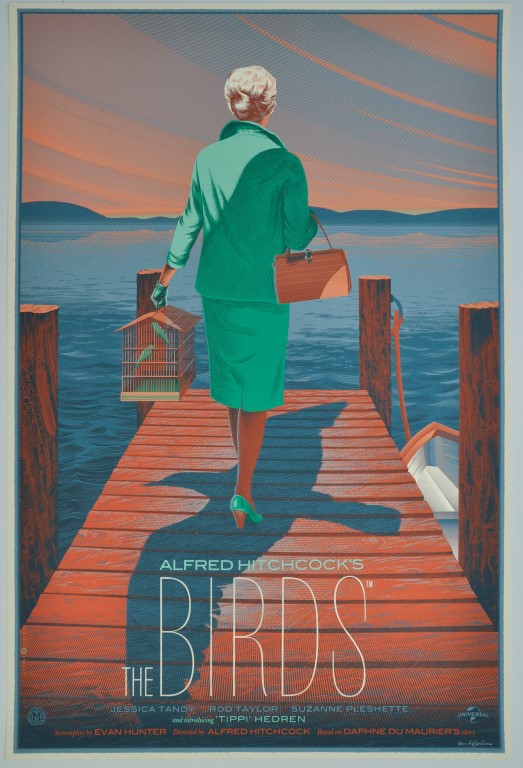 Birds, The Screen Print Poster Mondo Laurent Durieux