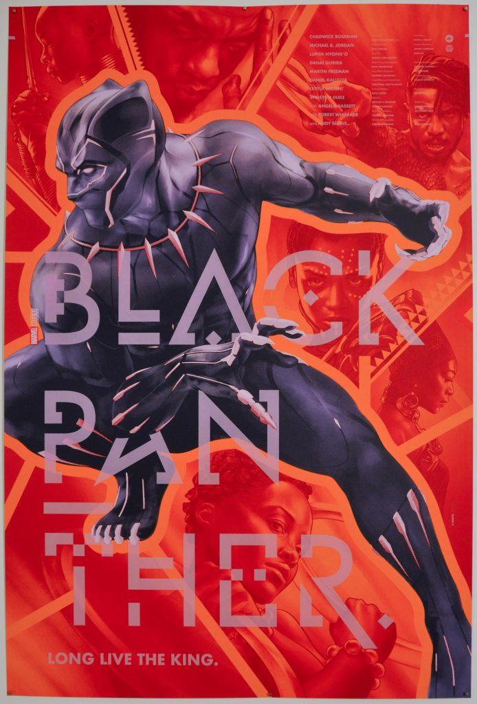 Black Panther Screen Print Poster Martin Ansin