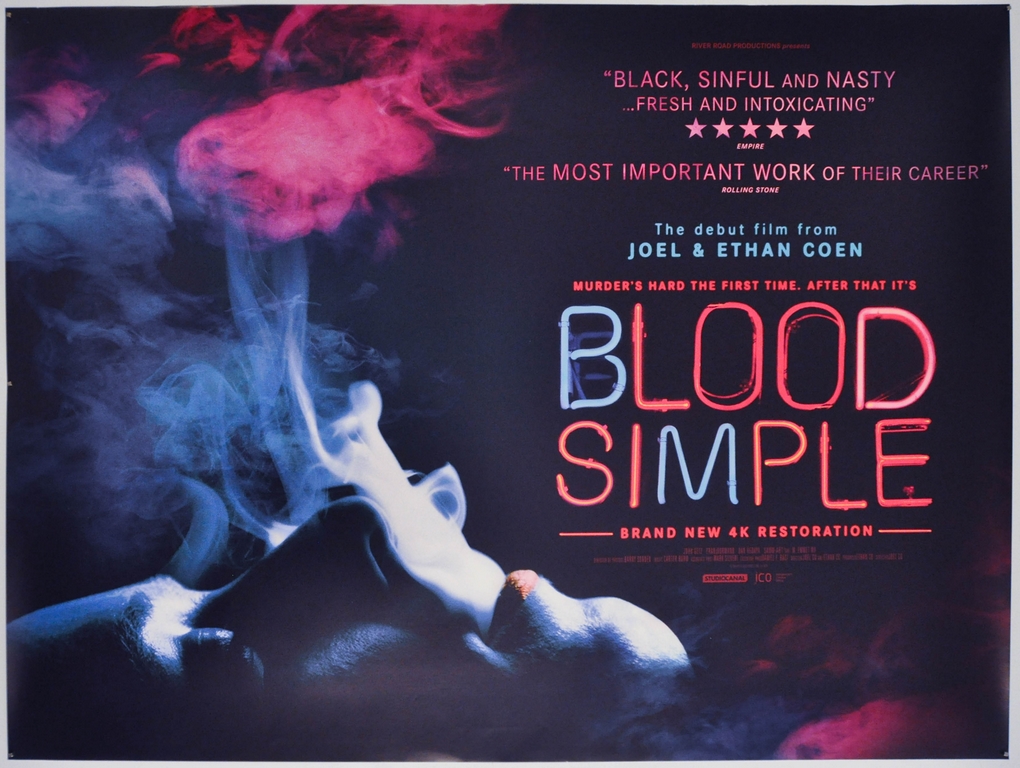 Blood Simple UK Quad Poster