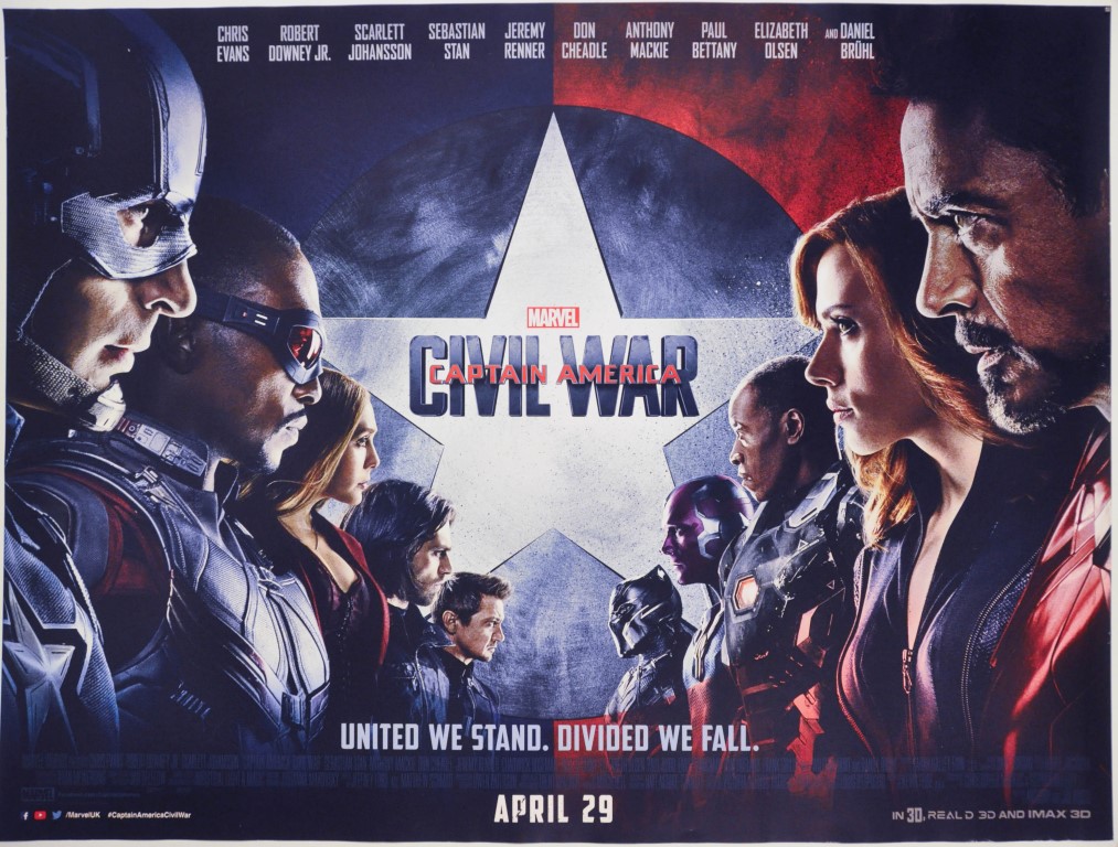 Captain America, Civil War UK Quad Poster