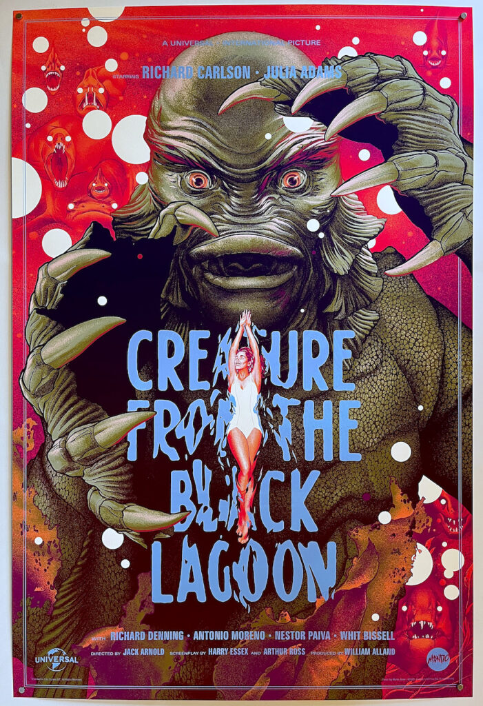 Creature from the Black Lagoon Screen Print Poster Martin Ansin