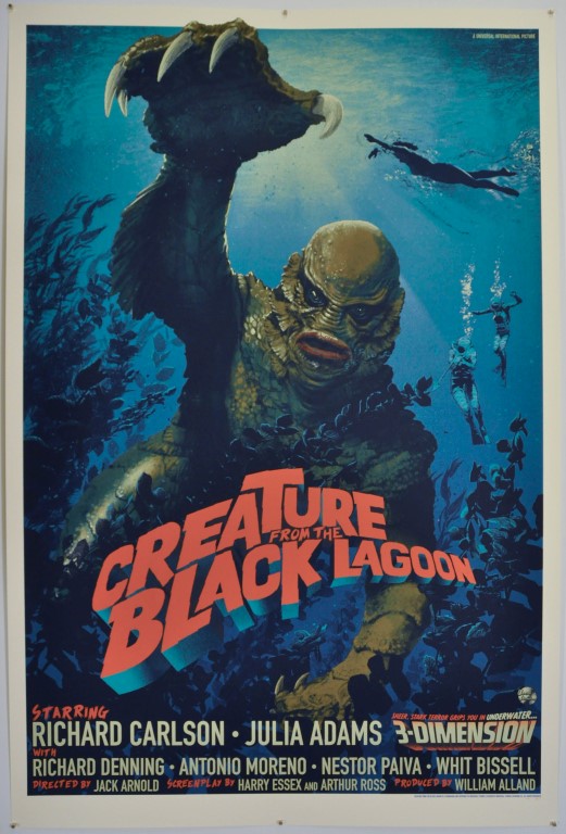 Creature from the Black Lagoon Screen Print Poster Mondo Stan and Vince