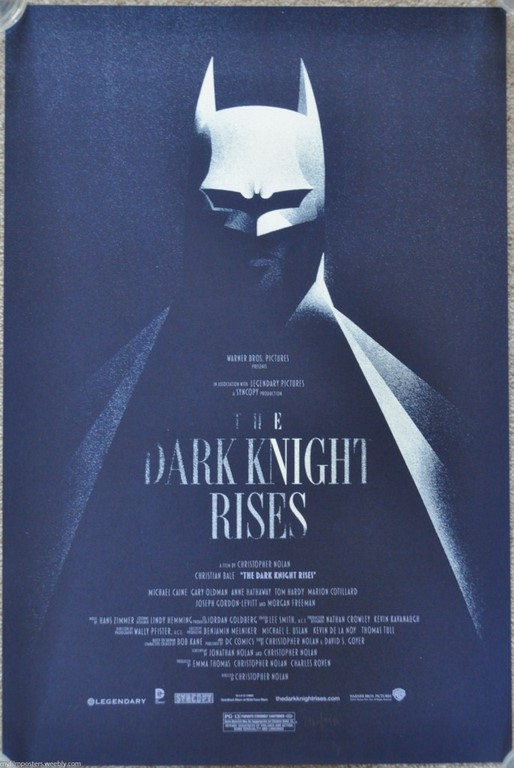 Dark Knight Rises, The Screen Print Poster