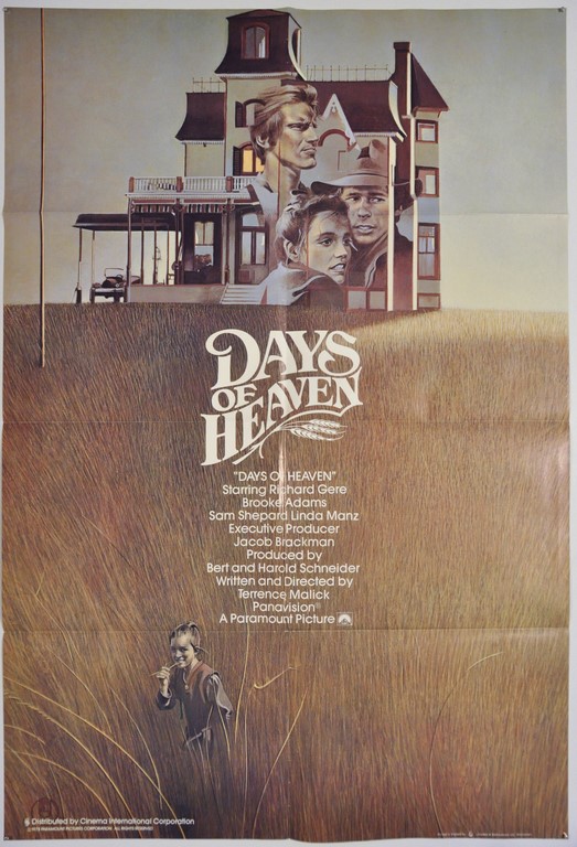 Days of Heaven UK One Sheet Poster