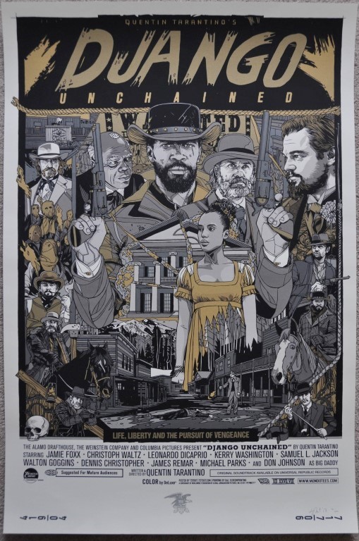 Django Unchained Screen Print Poster