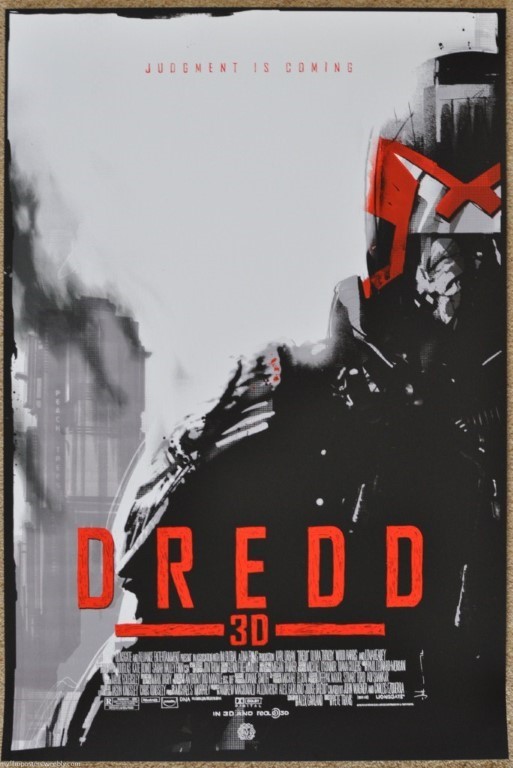 Dredd Screen Print Poster