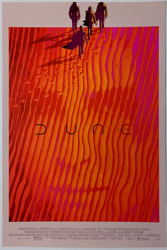 Dune Screen Print Poster Akiko Stehrenberger, Mondo