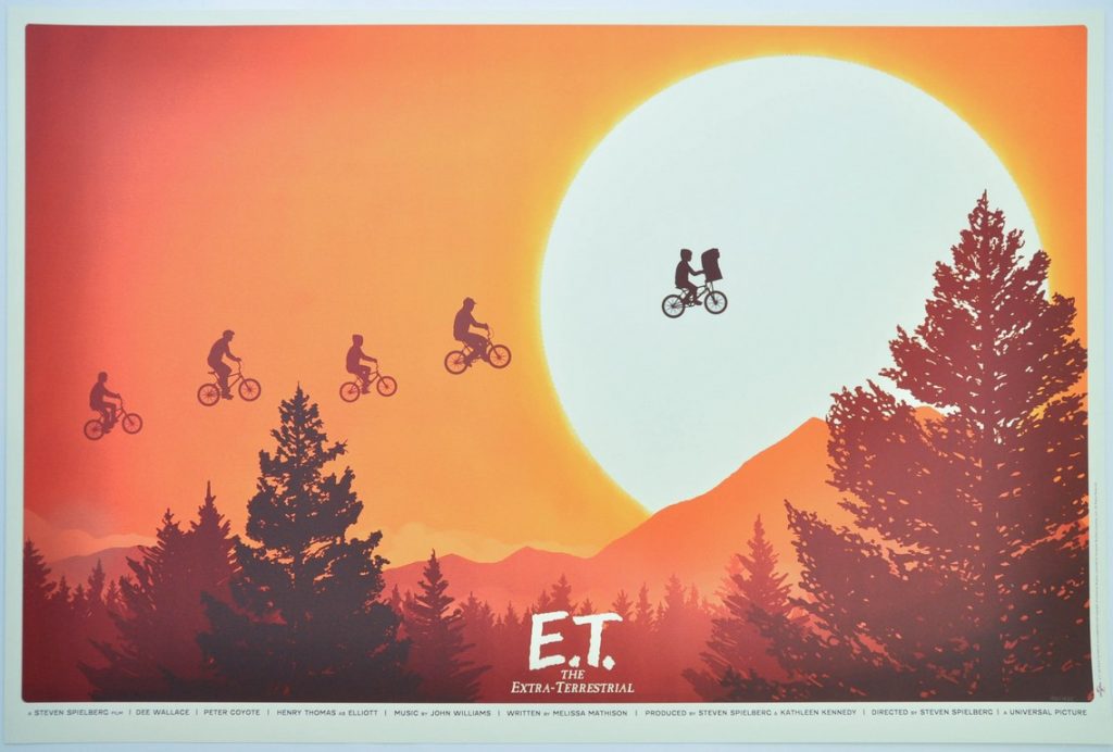 E.T.  Screen Print Poster Mondo Mike Mitchell