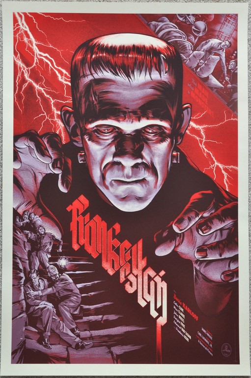 Frankenstein Screen Print Poster Mondo Martin Ansin