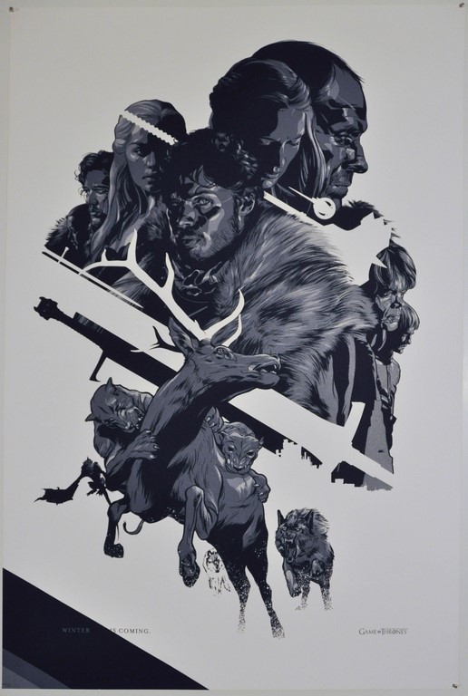 Game of Thrones Screen Print Poster Martin Ansin