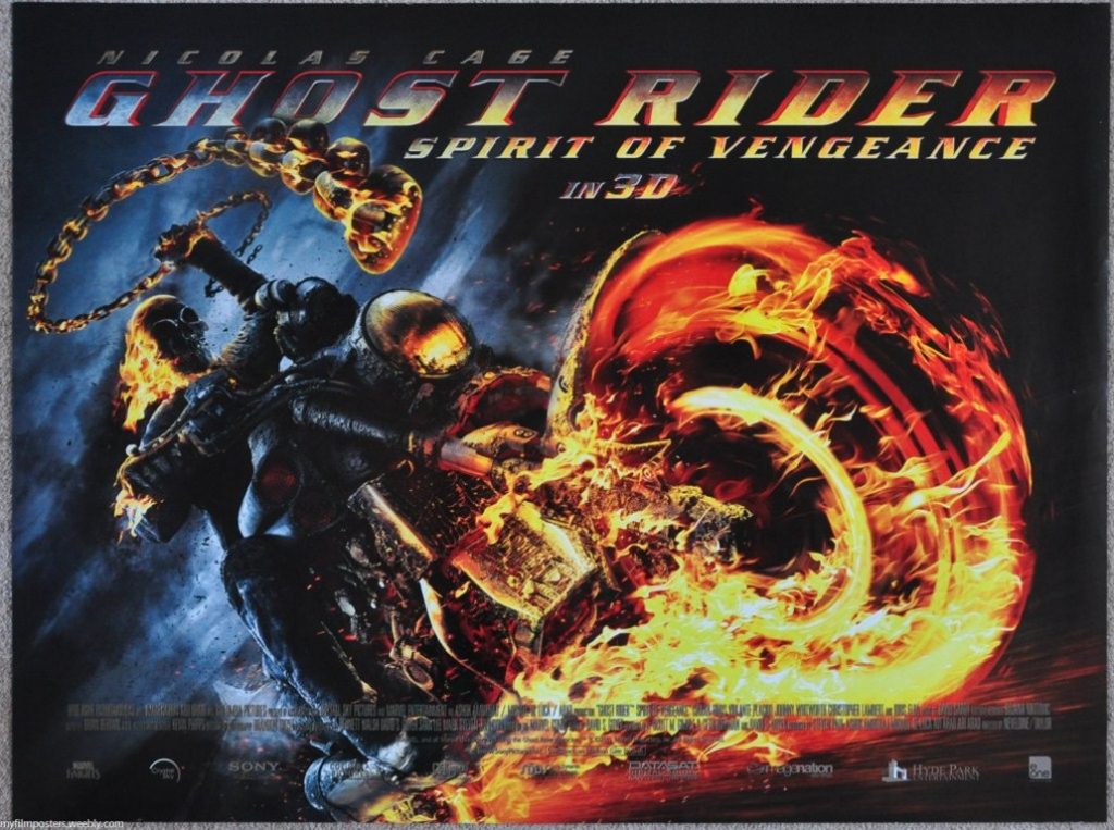 Ghost Rider: Spirit of Vengeance UK Quad Poster