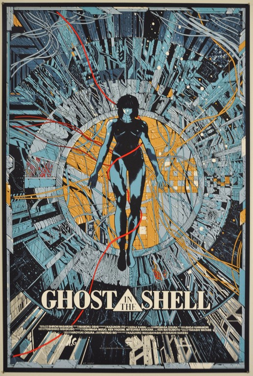 Ghost in the Shell Screen Print Poster Mondo Kilian Eng