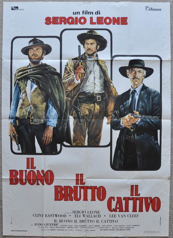 Good, the Bad and the Ugly, The Italian 2 Foglio Poster