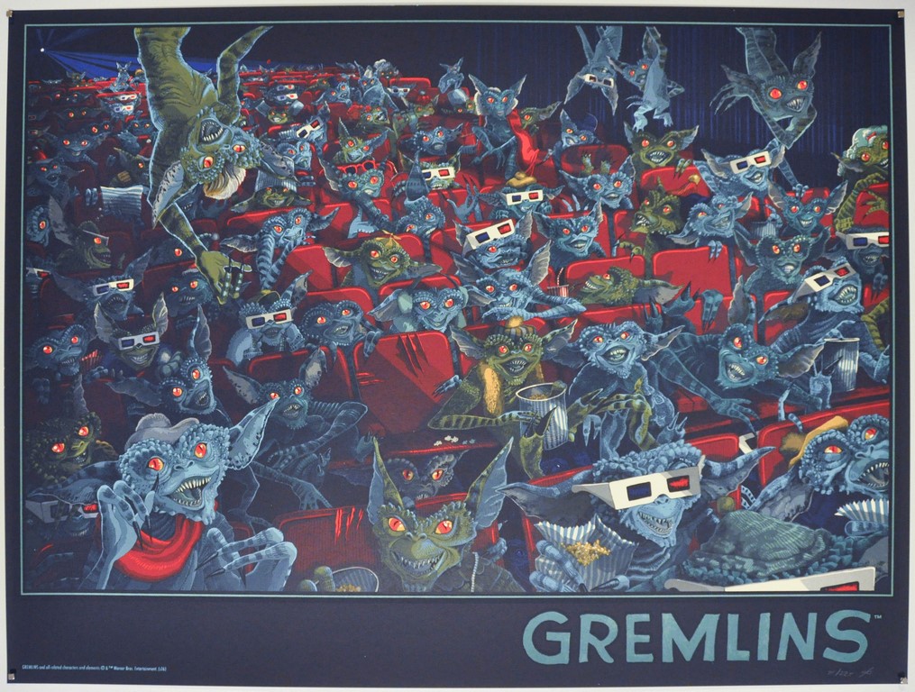 Gremlins Screen Print Poster