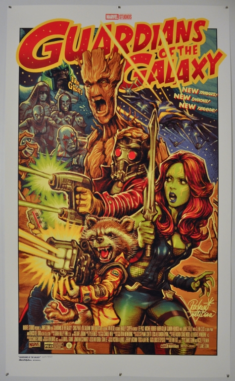 Guardians of the Galaxy Screen Print Poster Rockin Jelly Bean