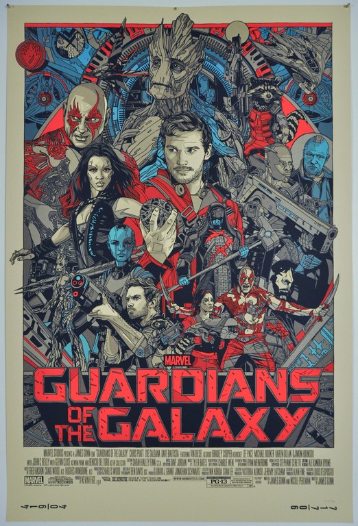 Guardians of the Galaxy Screen Print Poster Mondo Tyler Stout
