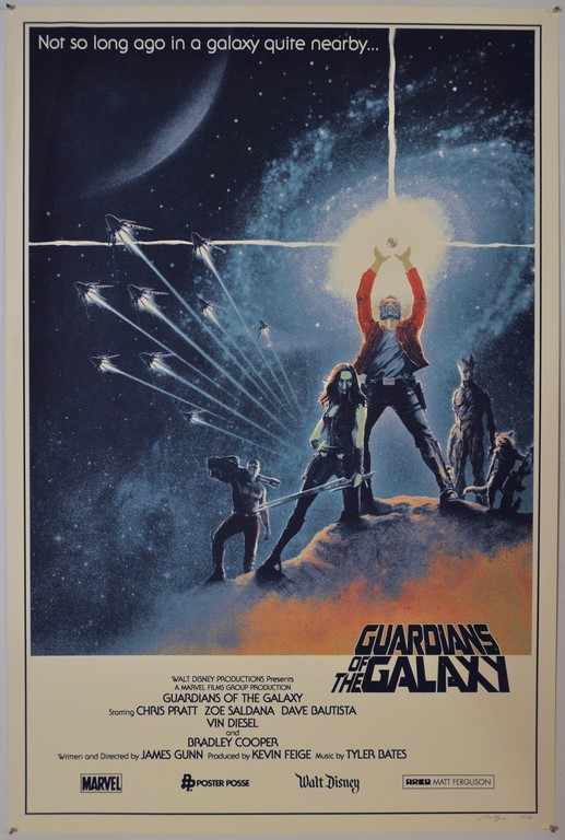 Guardians of the Galaxy Screen Print Poster Matt Ferguson