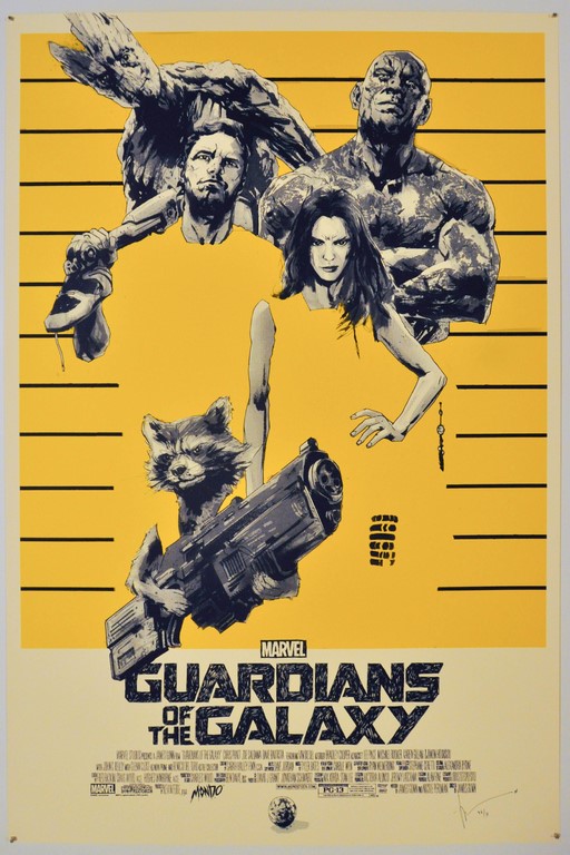 Guardians of the Galaxy Screen Print Poster Mondo Jock