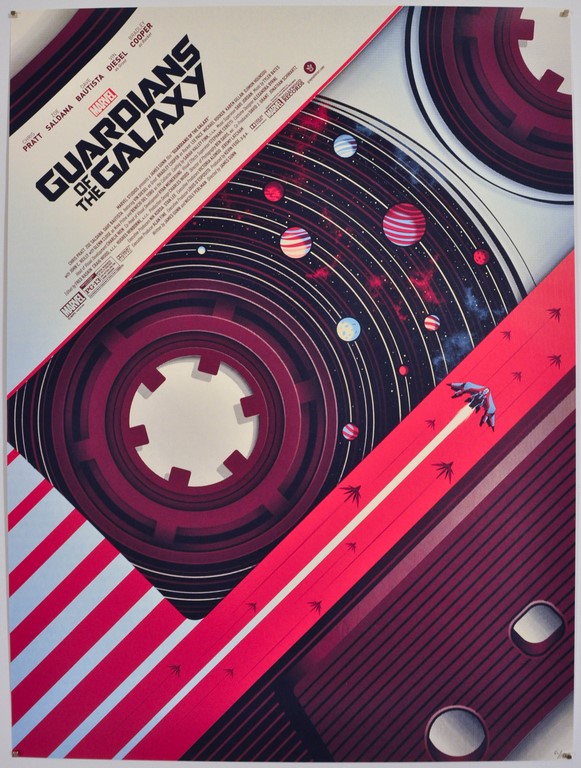 Guardians of the Galaxy Screen Print Poster Guillaume Morellec