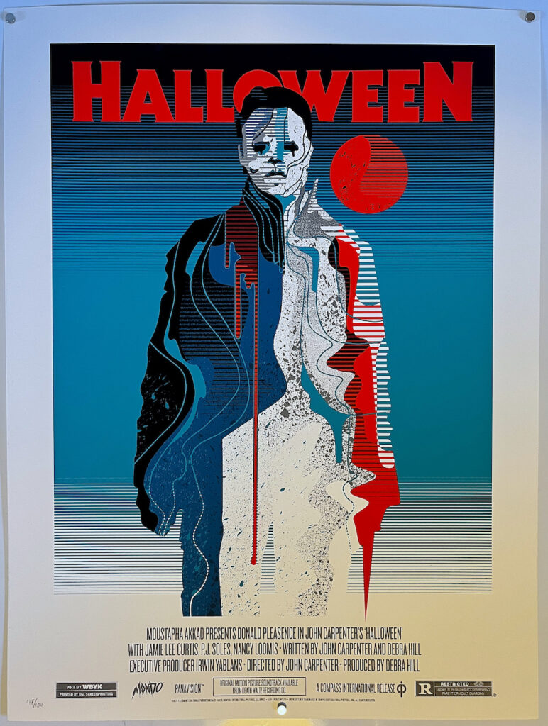Halloween Screen Print Poster. Mondo WBYK
