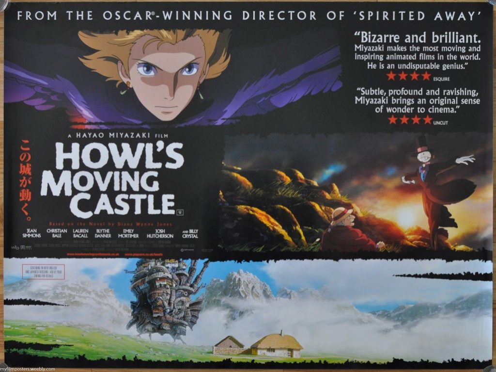 Howls Moving Castle UK Quad Poster