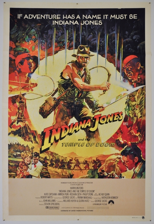 Indiana Jones and the Temple of Doom Australian One Sheet Poster