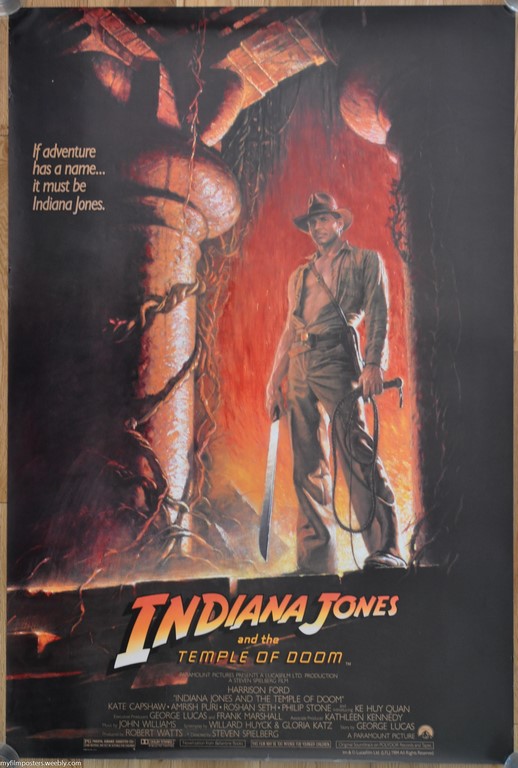 Indiana Jones and the Temple of Doom US One Sheet Poster