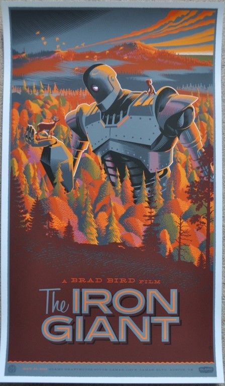 The Iron Giant Screen Print Poster Mondo Laurent Durieux