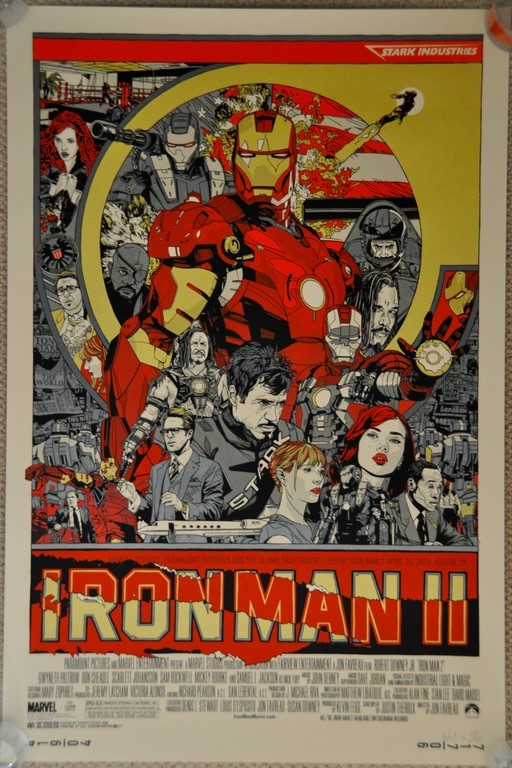 Iron Man 2 Screen Print Poster Marvel Tyler Stout