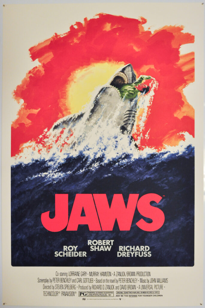Jaws Screen Print Poster Robert Tanenbaum