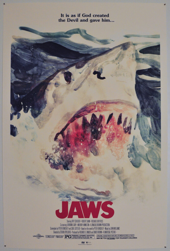 Jaws Screen Print Poster Tony Stella