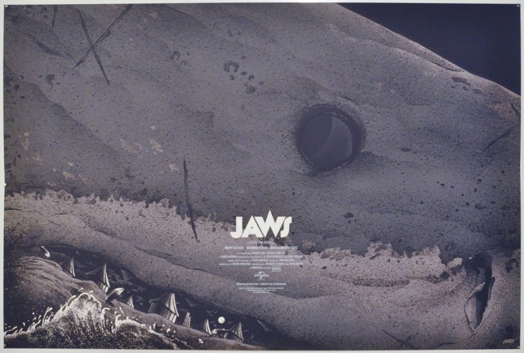 Jaws Screen Print Poster Mondo