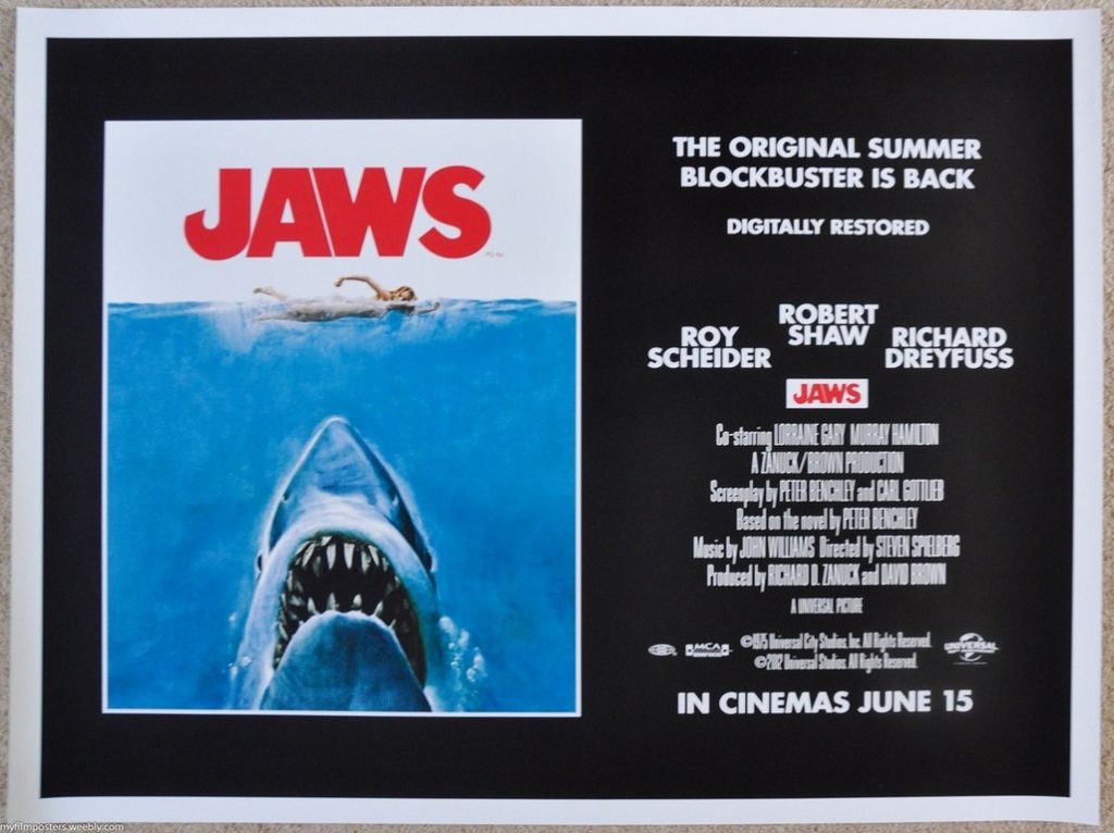 Jaws UK Quad Poster