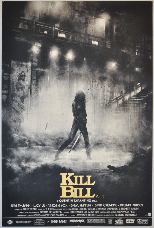 Kill Bill Vol 1 Screen Print Poster Karl Fitzgerald