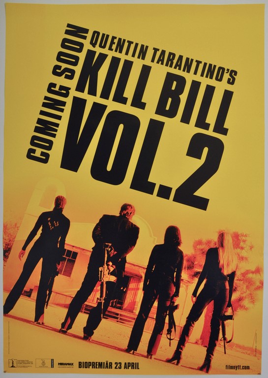 Kill Bill Vol 2 Swedish One Sheet Poster