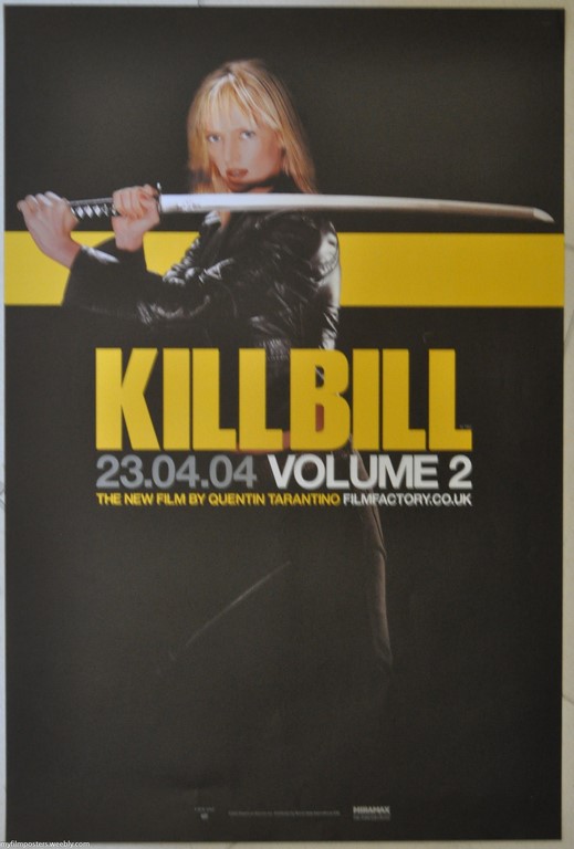 Kill Bill Vol 2 UK Double Crown Poster