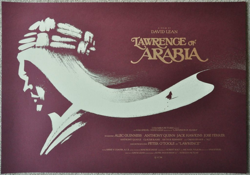 Lawrence of Arabia Screen Print Poster Olly Moss