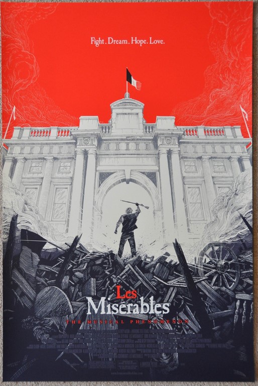 Les Miserables Screen Print Poster Mondo Olly Moss