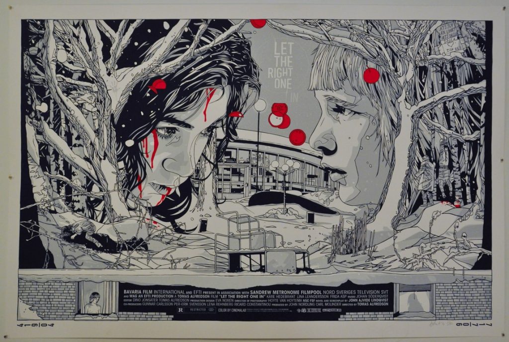 Let the Right One In Screen Print Poster Mondo Tyler Stout