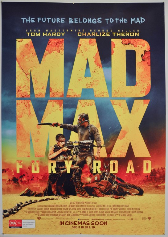 Mad Max Fury Road Australian One Sheet Poster