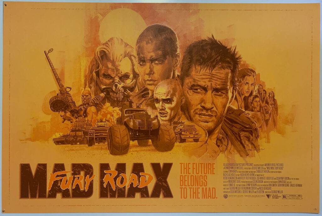 Mad Max Fury Road Screen Print Poster Paul Mann
